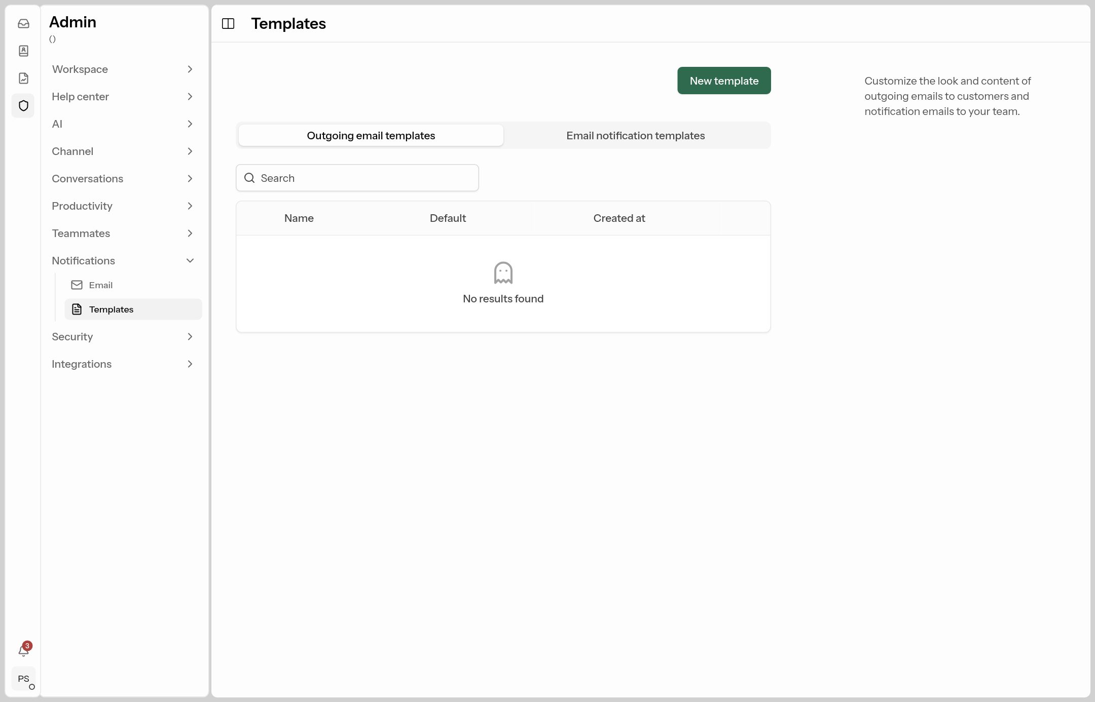 Email templates